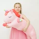 Мягкая игрушка подушка Единорог 100 см My Kigu Плюшевый Розовый (9016) - изображение 1