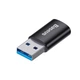 Переходник Baseus USB3.1 to Type-C металл OTG адаптер Ingenuity Mini Black (ZJJQ000101) - изображение 1
