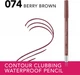 Карандаш для глаз гелевый водостойкий Bourjois Contour Clubbing 74 Berry Brown 1.2 г (3616305493293) - изображение 3