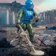 Набор игрушечных солдатов BauTech ООН миротворческие силы 1:35 24 фигурок (1014-928-00) - изображение 6