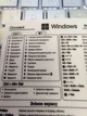 Наклейка с комбинациями горячих клавиш Windows | Keyboard shortcuts for Windows 8х7 см прозрачный фон / черные символы - изображение 3