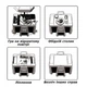 Комплект дитячих меблів для Lego "TEGGI MULTIFUN", синьо-бірюзовий, ТМ Tega Baby - зображення 9