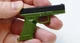 Сувенирный Пистолет Glock 17 Мини Пистолет цвет Зелёный (00875) - изображение 2