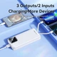 Зовнішній портативний акумулятор повербанк Remax RPP-513 20000mAh | 1USB/1Type-C, Lightning, 20W, PD | Білий - зображення 3