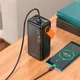 Внешний аккумулятор повербанк power bank Borofone BJ66 40000mAh|2USB/Type-C, Быстрая зарядка 22.5W, LED-дисплей, фонарь| black - изображение 6