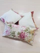 Комплект декоративных подушек молочные Firanka Flowers 31х28см 2шт 41х21см 1шт молочные с бежевым (п_0299) - изображение 2