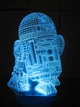 3d-светильник R2D2 Star wars Звездные войны, 3д-ночник, несколько подсветок (батарейка+220В) - изображение 6