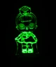 3d-светильник Кукла ЛОЛ 2 Сестричка LOL, 3д-ночник, несколько подсветок (на батарейке) - изображение 4