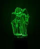 3d-светильник Мастер Йода (Звездные войны Star wars), 3д-ночник, несколько подсветок (батарейка+220В) - изображение 4