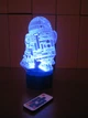 3d-светильник R2D2 Star wars Звездные войны, 3д-ночник, несколько подсветок (на пульте) - изображение 5