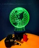 3d-светильник Глобус, 3д-ночник, несколько подсветок (батарейка+220В), подарок туристу - изображение 6