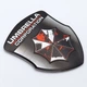 Эмблема алюминиевая Umbrella щит 5,5*4,8 см (чёрный) - изображение 1