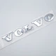 Эмблема надпись Volvo на заднюю часть (хром, глянец) 18,0*2,2 см - изображение 1
