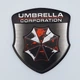 Эмблема алюминиевая Umbrella щит 5,5*4,8 см (чёрный) - изображение 3