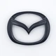 Эмблема руля Mazda (ABS, чёрный, глянец) 57*46 мм - изображение 4