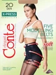 Колготи 20 Den жіночі великих розмірів Conte X-press 5 р Коричневі (4810226007730) - зображення 1