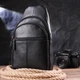 Сумка мужская планшет для документов рюкзак слинг в дорогу сумочка для телефона Vintage Черный 34763 - изображение 6