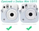 Чохол для фотоапарата Fujifilm Instax Mini 12 Clay White / Білий / підходить до камери Mini 9/11/12 - изображение 3