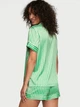 Зелена сатинова піжама шорти+сорочка Victoria's Secret 26748476 XXL - зображення 2