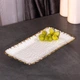 Блюдо Yiwu для закусок керамічне прямокутне 30,5*16*2,5 см - зображення 4