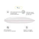 Подушка MirSon пухова Hand Made De Luxe 900 низька 70x70 (2200000555779) - зображення 2