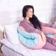 Подушка MirSon для вагітних і відпочинку Eco Line №8016 U-подібна Dusty Rose (2200006178415) - зображення 5