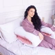 Подушка MirSon для вагітних і відпочинку Eco Line №8032 U-подібна White-Coral (2200006185079) - зображення 5