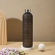 Пляшка для води Refill 1000 мл чорна з сріблястою кришкою - зображення 7