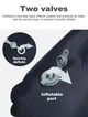 Туристический надувной матрас с подушкой Outdoor Sleeping Каремат с подушкой и встроенным насосом - изображение 4