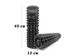 Масажний ролик EasyFit Solid Grid Roller 45 см v.2.2s чорний (суцільнолитий ролер, стійкий до пошкоджень валик, циліндр, масажер для спини, ніг, рук, шиї) - зображення 2