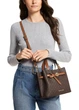 Сумка женская Michael Kors Emilia Small Satchel коричневая 35H0GU5S1B - изображение 2