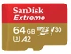 Карта памяти SanDisk Extreme For Action Cams and Drones 64GB C10 UHS-I U3 V30 R170 W80 - изображение 2