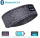 Бездротові Bluetooth навушники-пов'язка на голову для сну, спорту. Сіра - изображение 1