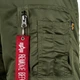Бомбер мужской Alpha Industries MA-1 Long MJM47503C1 XS Хаки (640631771681) - изображение 9