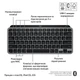 Клавиатура беспроводная Logitech MX Keys Mini for Mac Minimalist Wireless Illuminated Space Gray (920-012652) - изображение 6