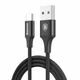Зарядний кабель Baseus Cafule Type-C 3A 1m Gray/Black (CATKLF-BG1) - изображение 2