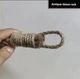 Держатель туалетной бумаги Веревка, винтажный, без крючка, настенный монтаж, Коричневый - изображение 6