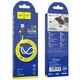 Зарядний кабель HOCO X21 Plus Silicone Lightning Cable 0.25m Black/White - изображение 3