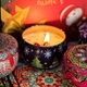 Новорічна подарункова ароматична свічка подарунок Honey Fashion Accessories темно-синій (17-7) - изображение 3