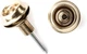 Стреплок Dunlop SLS1402BR Brass Straplok Strap Retainers Flush Mount (121945) - изображение 2