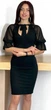 Чорна елегантна сукня з трикотажа Poliit чорна 38 - изображение 1