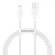 Зарядний кабель Baseus Superior Series Lightning 2.4A 2m White (CALYS-C02) - изображение 1