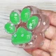 Игрушка антистресс сквиш Лапка котика, 7см, Зеленый - изображение 4