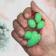 Игрушка антистресс сквиш Лапка котика, 7см, Зеленый - изображение 7