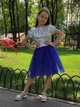 Спідниця фатинова для дівчаток синя зріст 104 - зображення 2