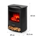 Електрокамін Klarstein Bormio S Smart 950/1900W термостат тижневий таймер Б/В - изображение 2