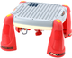 Stolik edukacyjny LEAN Toys Interaktywne pianino Kosmos Czerwony (5905991003816) - obraz 4