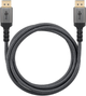 Кабель Goobay Plus DisplayPort 1.4 8K 60 Гц Sharkskin Grey 2 м (4040849652653) - зображення 4