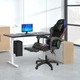 Геймерское Кресло с RGB Подсветкой Компьютерное Игровое Vecotti GT PRO LED Black с Подставкой для Ног Черное до 120 кг - изображение 3