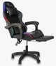 Геймерское Кресло с RGB Подсветкой Компьютерное Игровое Vecotti GT PRO LED Black с Подставкой для Ног Черное до 120 кг - изображение 4